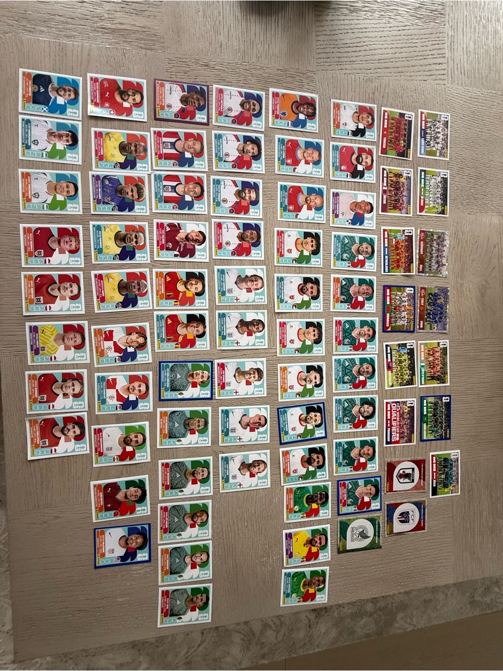 Panini Soccer Trading Cards - Red, Blue, Green Accents